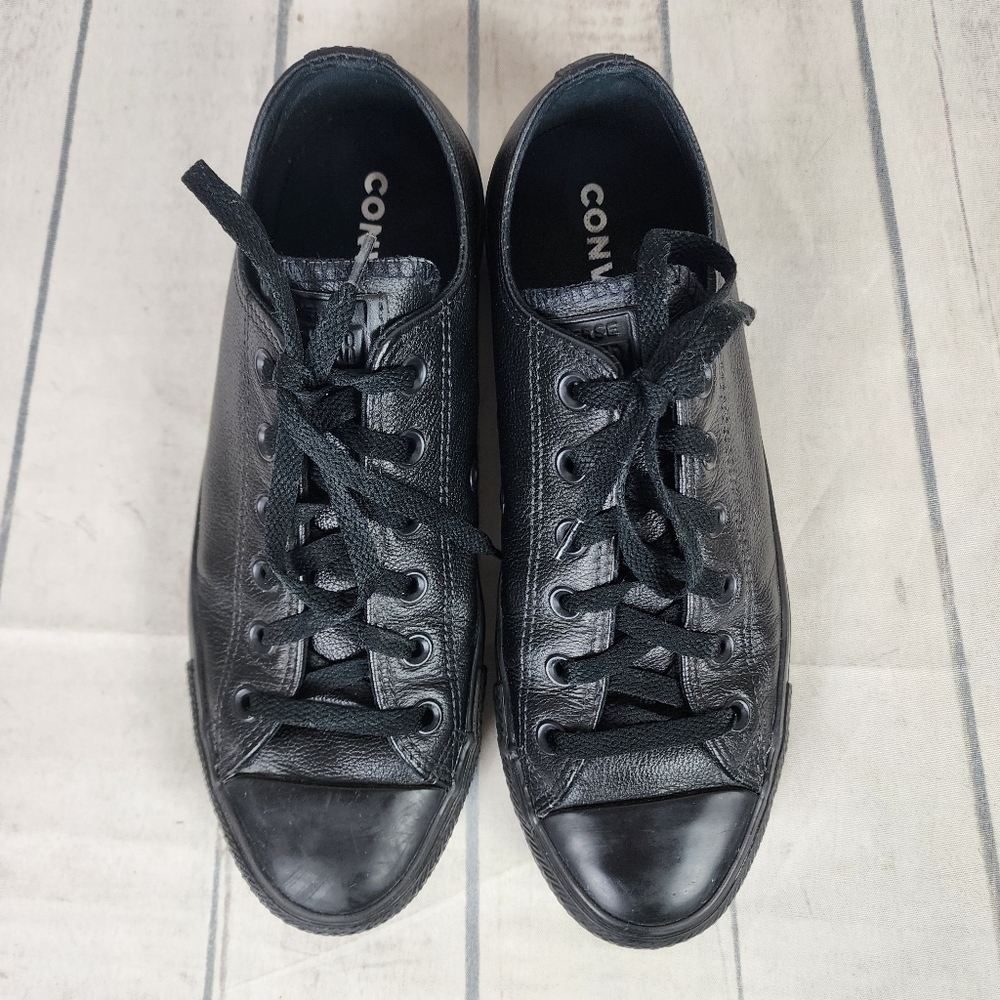 Converse Chuck Taylor All Star Monochromatic Leather Low Top Sneaker Size 8M/10W - Picture 8 of 15